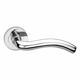 English Lever Handle on Round Rose 12084