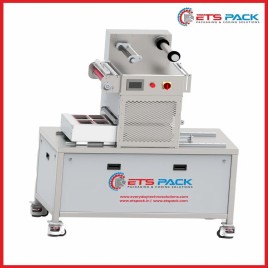 ETS PACK-SHUTTLETYPE SEMI-AUTOMATIC MAP(VACUUM+GAS)TRAY SEALING MACHINE