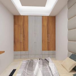 Farm House interior design services work provided wood work & furniture