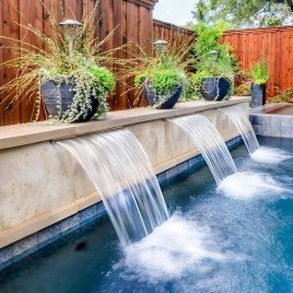 Fiberglass Swimming Pool Water Cascades