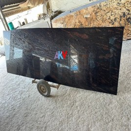 Fish Brown Lapatro Finish, For Flooring, Thickness: 17 mm