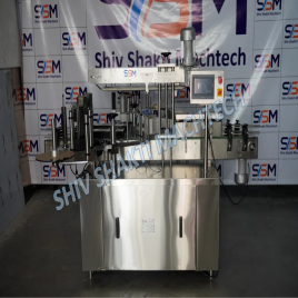 Flat Front And Back Side Labeling Machine for Shampoo Bottle, For Sticker Labelling