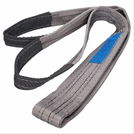 Flat Polyester Lifting Sling, Grey
