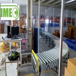 FLEXIBLE EXPANDABLE STEEL POWERED ROLLER CONVEYOR