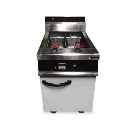 Floor standing 21 litre Single Tank Electric Fryer with 2 baskets