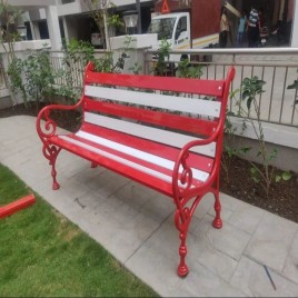 FRP 3 Seater Outdoor Garden Benches, With Backrest