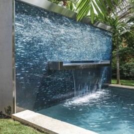 FRP Brown Garden Wall Fountain
