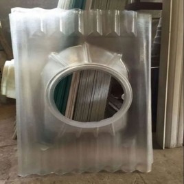 FRP Polycarbonate Ventilator Base Plate, Material Grade: Gp Resin, Size: 3.5 Feet