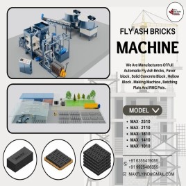 Fully Automatic Fly Ash Brick Making Machine, 1000 Bricks per Hour, 1000 Per Hour