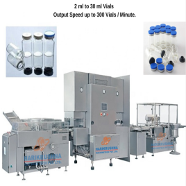 Fully Automatic Injectable Vial Filling Line, 850 +- 50 mm Adjustable