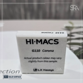 G110 Corona HIMacs Solid Surfaces, Size: 144 X 30 X 0.5 Inches, Thickness: 12 mm