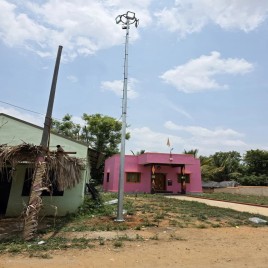 Galvanized Iron (GI) 8 Mtr GI Octagonal Pole, For Outdoor