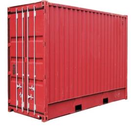 Galvanized Steel Ocean Container, Capacity: 10-20 ton