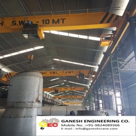 Ganesh Engineering Electric Underslung Crane, For Workshops,Material Handling, Load Capacity: 10-20 ton