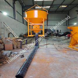 Garbro Cone Type Concrete Tower Crane Bucket with Rubber Hose pipe Capacity 3 M3, Cu.M.