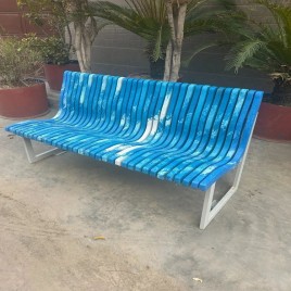 Garden Bench, Recycled plastic outdoor bench, 3 Seater