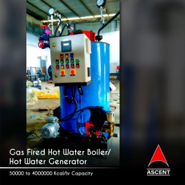 Gas Fired Hot Water Boiler 400000 kcal/hr, Capacity: More Than 5 TPH