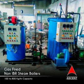 Gas Fired Steam Boiler 600 Kg/hr Capacity Non IBR