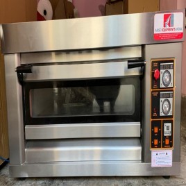 Gas Single Deck Oven Full Stainless Steel Body, Capacity: Pizza 7 Inches 12 Pcs, Model Name/Number: AEI-SS1D2