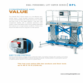 Genie Stainless Steel DPL 40S Dual Mast