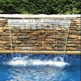 GI/SS Water Sheet Pool Fountain