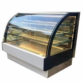 Glass Bend Type Sweet Display Counter, For Bakery