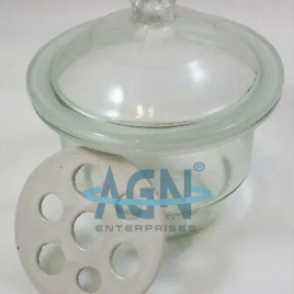 Glass Desicator With Cover, S.g, 100 mm