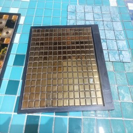 Glass Gold mosaic tiles