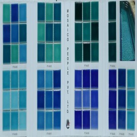 Glossy PLAN COLORS IN CRACKLE SERIES PORCELAIN MOSAIC TILES