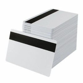 Glossy PVC Blank Magnetic Stripe Card, Double Sided, Shape: Rectangular