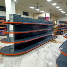 Gondola Mild Steel Center Storage Rack, For Departmental Stores