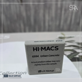 Gray G554 Urban Concrete HIMacs Solid Surfaces, Thickness: 12 mm, Size: 145X30(LxW) inch