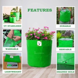 Green Hdpe Grow Bags, For Growing Plants