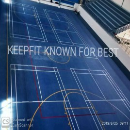 Green Pvc Indoor Sports Flooring Services