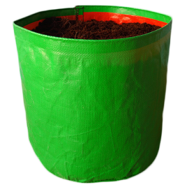 Green/Orange Round Terrace Garden Bag 15x12