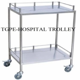 Grey 100KG Stainless Steel Medical Equipment Trolley, Model Name/Number: Tgpe, Size: Standard