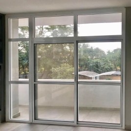 Grey Aluminium Aluminum Sliding Door, For Home, Exterior