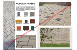 Grey Concrete Modular Paver Block, For Pavement, Thickness: 60mm