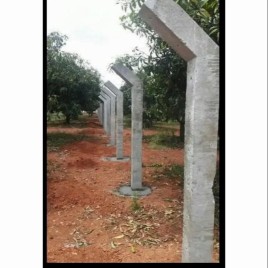 Grey L Cement Pillar, For Fencing