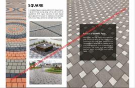 Grey Square Interlocking Paver Blocks, Material: Concrete