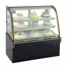 Grey Stainless Steel Cake Refrigeration Counter, for Commercial