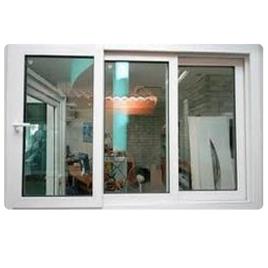 Grey White PVC Windows