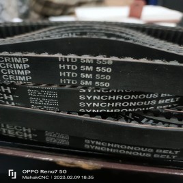 H Type HTD 550-5M timing belt, For CNC Machine, Belt Width: 20 mm