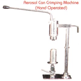 Hand Operated Aerosol Can Crimping Machine