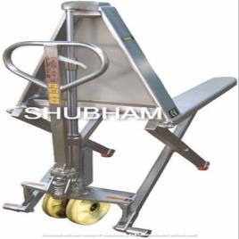 Hand Operated SEE-67 SS High Lift Pallet Truck, Loading Capacity: 800/1000 Kgs, for Material Handling