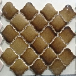 Handmade & Porcelain Arabesque / Laltern Shape Highlighter Tiles, For Kichen And Bathrooms, Thickness: 8 - 10 mm