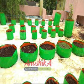 HDPE Maddi Thottam Grow Bag Kit- 50 Plant Bags, Size: Cirucular