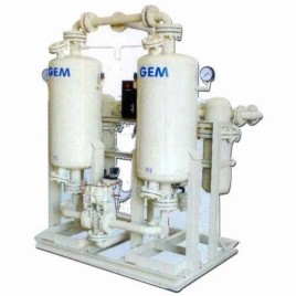Heatless Desiccant Air Dryer 300 to 2000 CFM, Automation Grade: Semi-Automatic