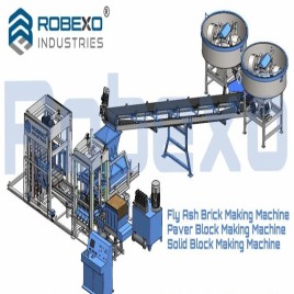 High Pressure Fully Automatic Fly Ash Brick Making Machine, 1500 Bricks per Hour