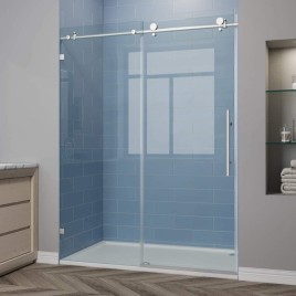 Hinged Printed Bathroom Glass Door, For Office, Thickness: 5mm